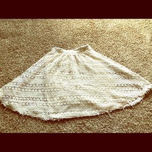 White flower knitted skirt! Vintage style!